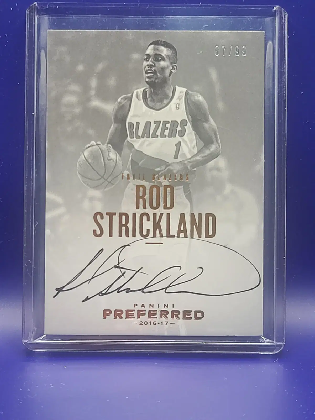 구 NBA선수 Rod Strickland 온카드 오토(/99)